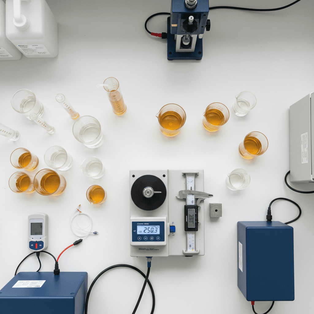 Quality control testing at Purity Lubricants